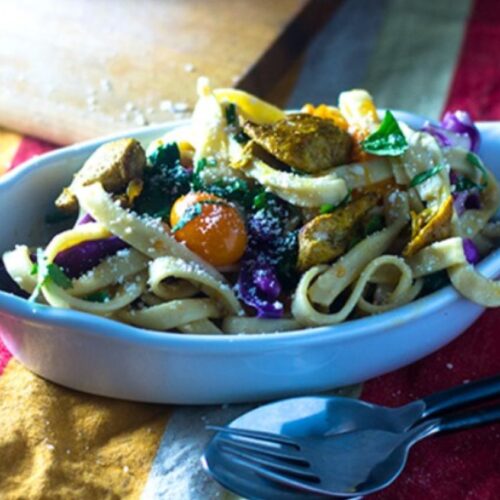 chicken shawarma pasta