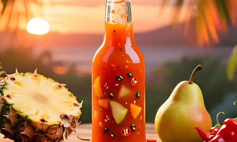 Sweet Ghost Pepper Pineapple Pear Hot Sauce
