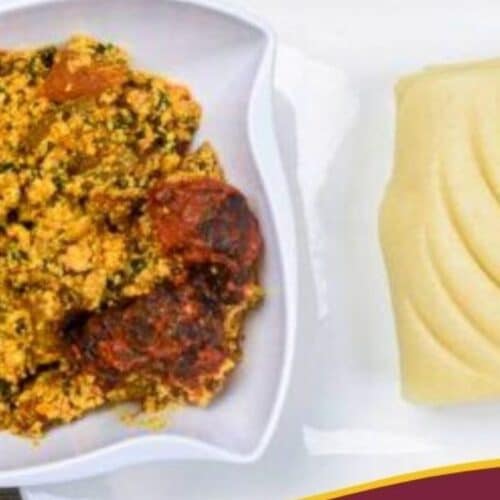 Pounded Yam And Egusi Soup Recipe