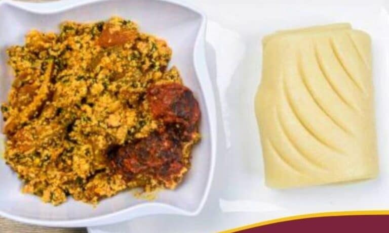 Pounded Yam And Egusi Soup Recipe