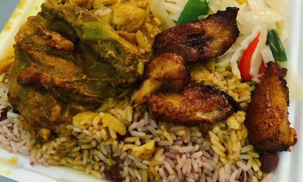 jamaican curry chicken with rice