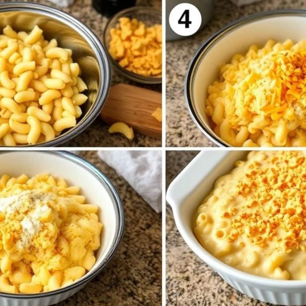 Mike’s Farm Mac and Cheese with golden cracker crust