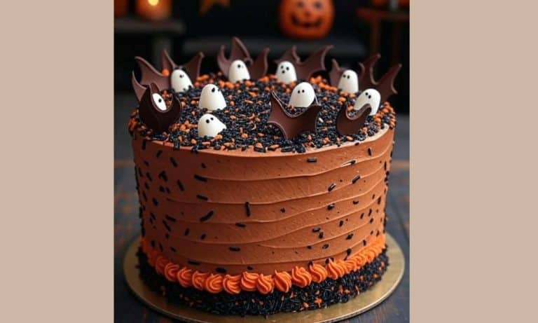 Chocolate Orange Halloween Cake