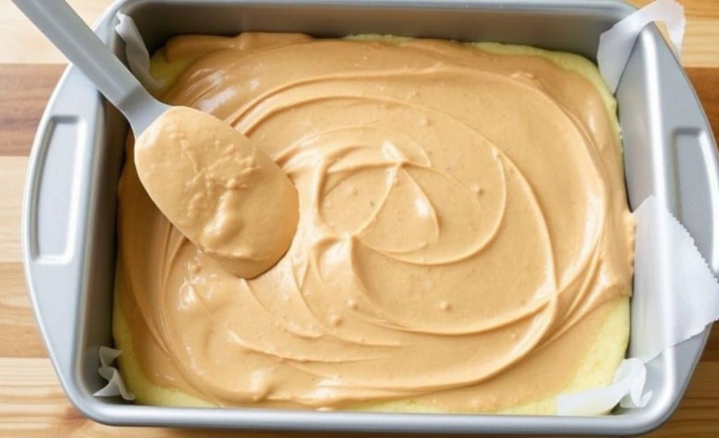 peanut butter Tandy Cake baking