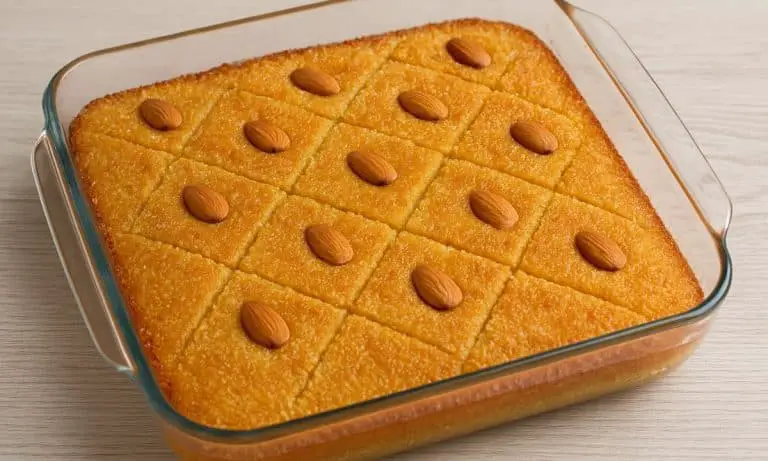Basbousa Middle Eastern Semolina Cake